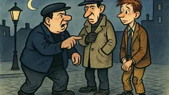 Banc: Merge un flăcău noaptea pe stradă